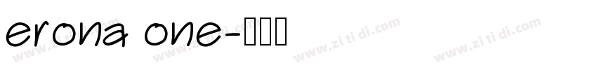 erona one字体转换